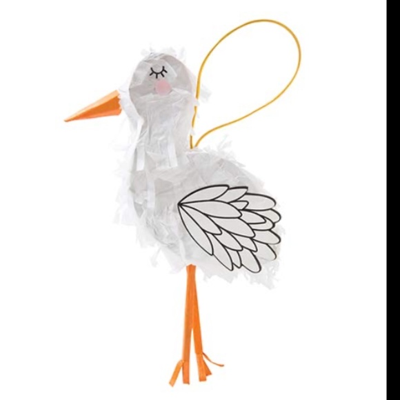 Slant Collections Petite Piñata - 12" Tall STORK - Picture 1 of 3